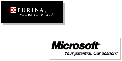Slogans Purina Microsoft